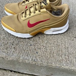 Gold and red Nike Air Max